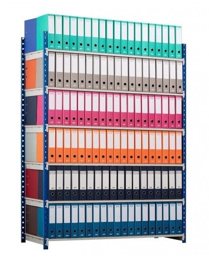 Etagère pour classer des classeurs d'archives