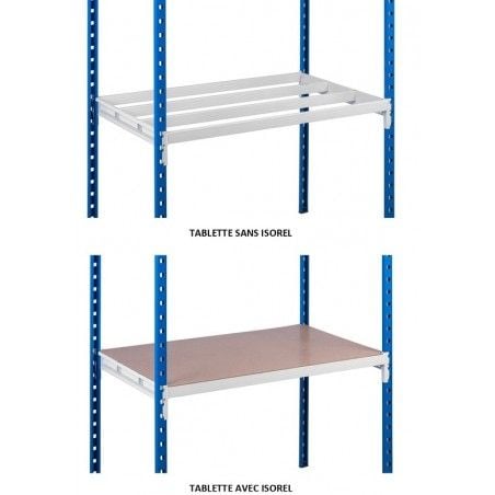 Plaque d'isorel comme solution de stockage pour rayonnage métallique