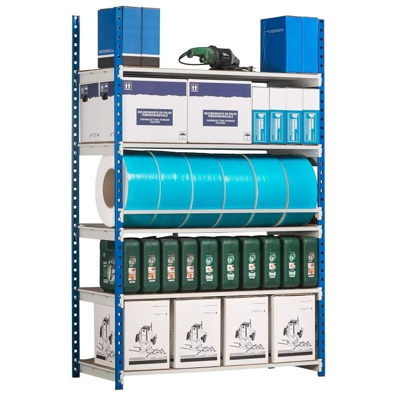 Etagère robuste et modulable pour stockage dans entrepôts