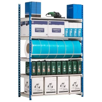 Etagère robuste et modulable pour stockage dans entrepôts