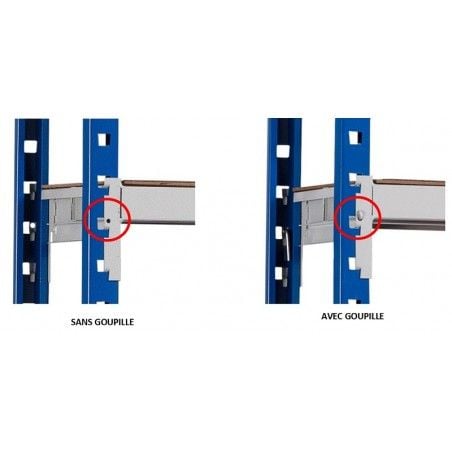 Goupille de sécurité pour rayonnage léger (lot de 10)