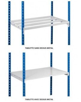 Organisateur de rayonnage fermé modèle blanc et noir - MSDR125