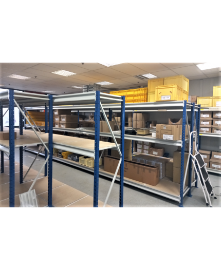 Réalisation aménagement magasin rayonnage mi lourd Sevelnord