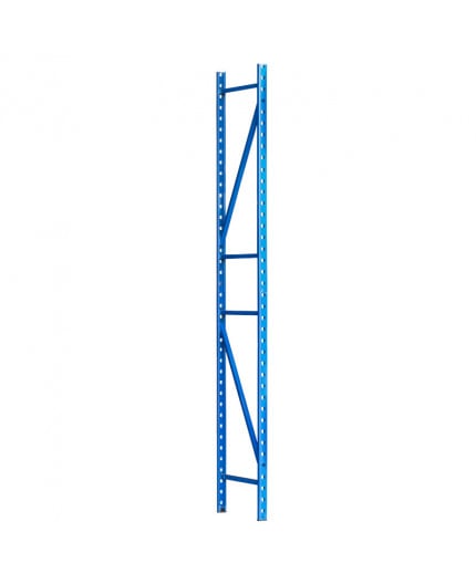 Echelle métallique Bleu pour rayonnage léger jantes et pneus avec pieds plastiques Echelle supplémentaire pour rayonnage leger porte jantes