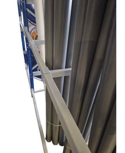 Lisse rectangle et Bras pour rayonnage verticale