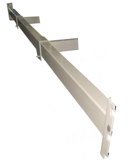Lisse rectangle et Bras pour rayonnage vertical sans le rayonnage