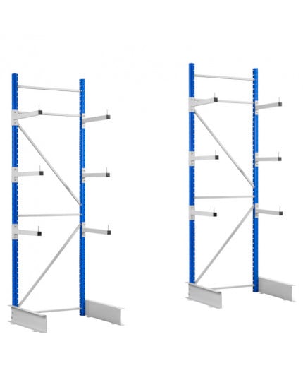 Rayonnage cantilever léger pour l'entreposage horizontale des produits