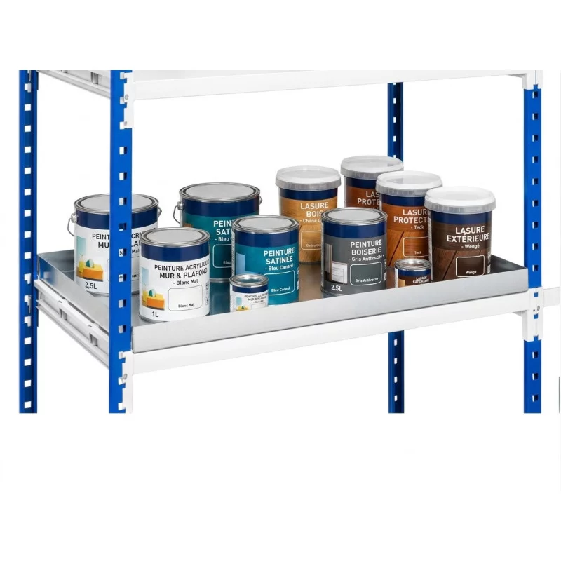 Comment stocker des pots de peinture et de la lasure sur des étagères
