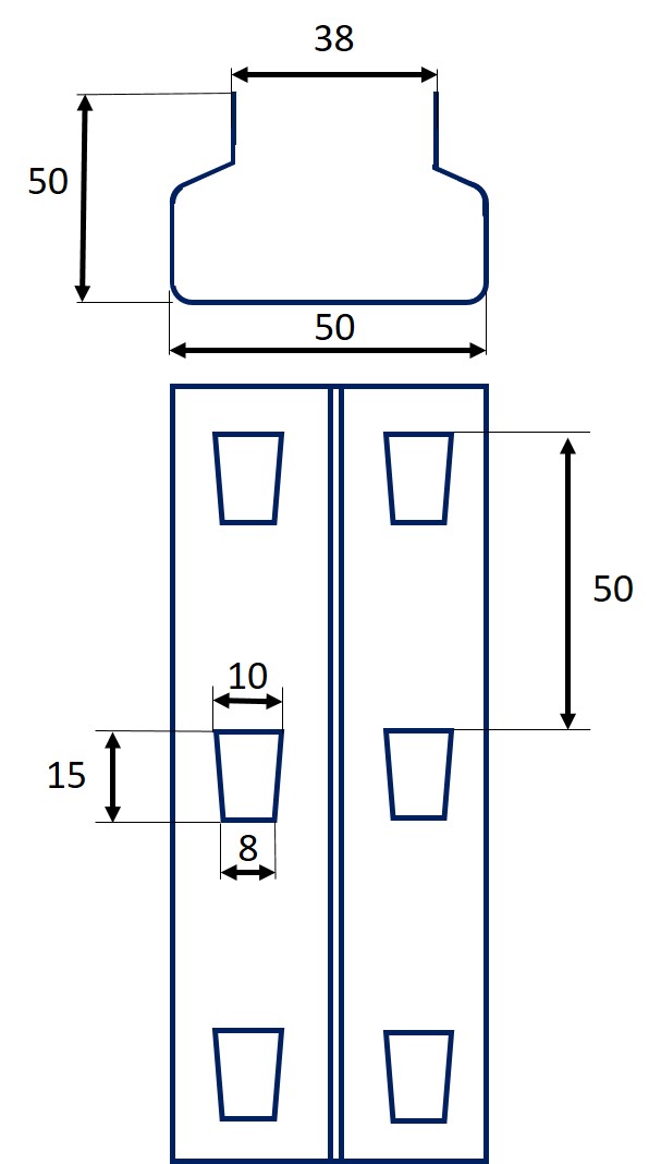 Perforation échelle rack mi-lourd