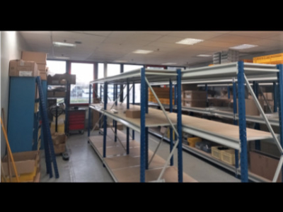 Aménagement d'un magsin dans l'usine Sevelnord PSA Sellantis