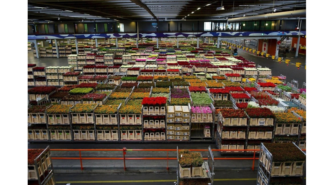 Un entrepôt de pièces détachées en France 